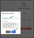 Video Elevation - Send an SMS with a link to a video call