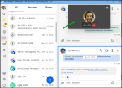 Undocked meeting - Return to an active meeting window via the meeting minimized view 