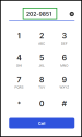 Dialpad- typing extension numbers with formatting
