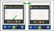Administrators can control the visibility of the ‘Do not disturb’ status on the preview app when hovering over the 8x8 Work icon in the system taskbar