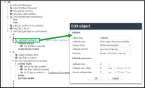 Callback object - Redirect the call to the Callback process