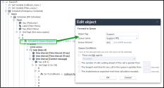 Forward to queue object - Forward the phone interaction to a specific phone queue