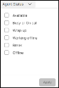 Supervisor Workspace - filtering an agent by status