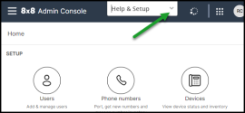 Access the Help and Setup assistance
