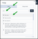 Help assistance - Type a question in the search bar and select the most relevant option