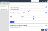 Identity and Security - Configure federated Single Sign-On Integration (SSO)
