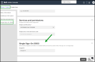 8x8 Work Users - The Single Sign-On (SSO) settings show integration with SAML 2.0 compliant identity systems (Okta, OneLogin) or Google Apps