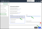 Enable voicemail notifications for CQ