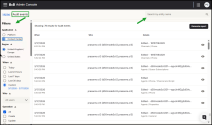 Filter Audit Events by Contact Center in 8x8 Admin Console with custom region, date range, user, operation type, and impacted entry