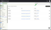 Search audit events by entity name to view Platform edits to a specific user's basic information and extension in 8x8 Admin Console