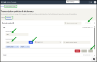 Custom Dictionary – Add correct and incorrect terms to the custom dictionary.