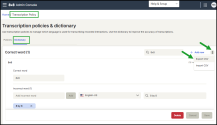 Custom Dictionary: Export a custom dictionary in a CSV format