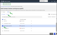 Transcription Policies - Unassign the transcription language assignment from a contact center user or queue 
