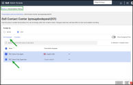 Transcription Policies - Select users or queues to assign a transcription language at once