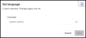 Transcription Policies - Assign a transcription policy to multiple users at once