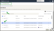 Transcription Policies - Unassign the transcription language assignment from an 8x8 Work user 