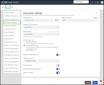 Configure the voice basic settings for the user