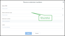 Admin Console UI - obsolete elements