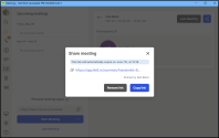 Share meeting assets allows 8x8 Work users to make meeting assets publicly accessible for their attended meetings