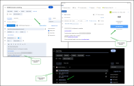Screenshots showing Meeting Settings links in Google Calendar, Outlook for Office 365, and Chrome extensions.