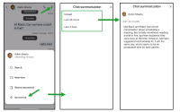 Chat messages - Summarize conversation based on the latest 24 hours, the last 3 days, or any unread messages