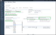 Phone user’s settings - Define the phone and outbound calling settings